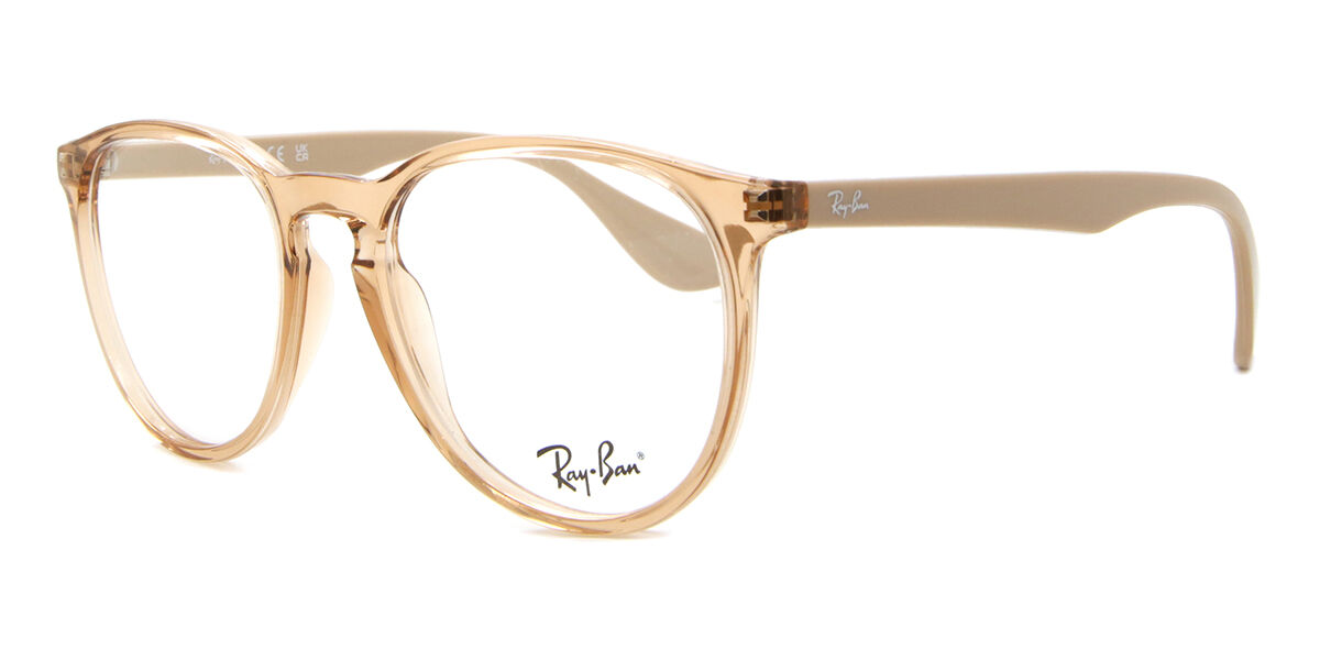Ray-Ban RX7046 Erika 8339 Oval Transparent Brown Eyeglasses