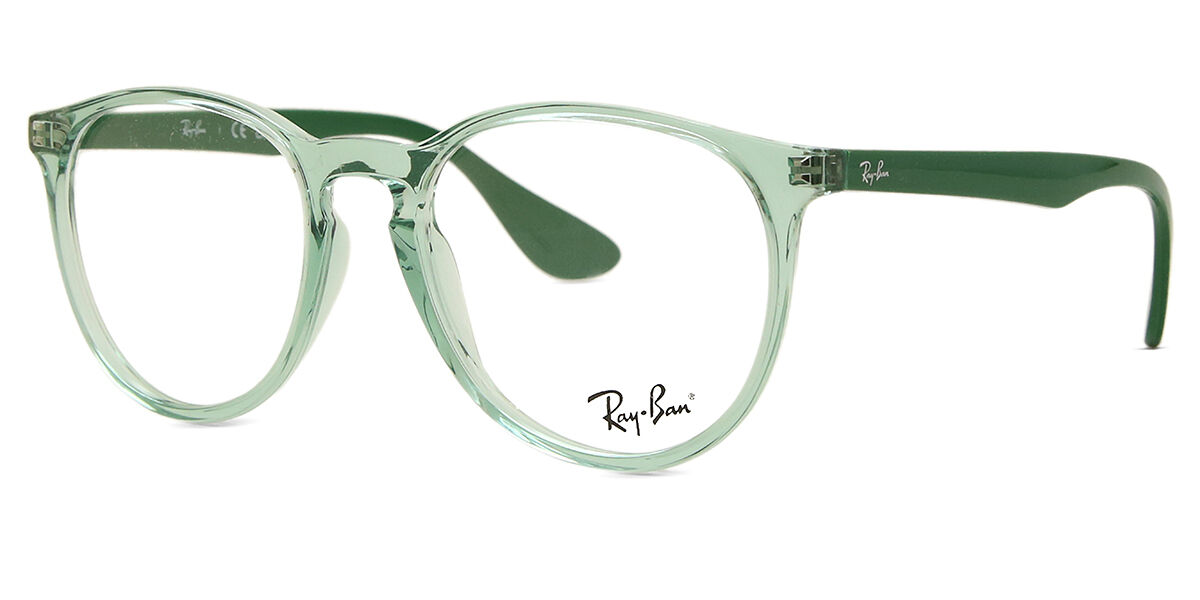 Ray-Ban RX7046 Erika 8340 Oval Transparent Green Eyeglasses