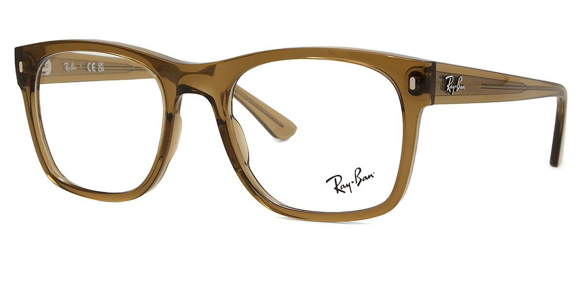 Ray-Ban RX7228 8198 Square Transparent Light Brown Eyeglasses