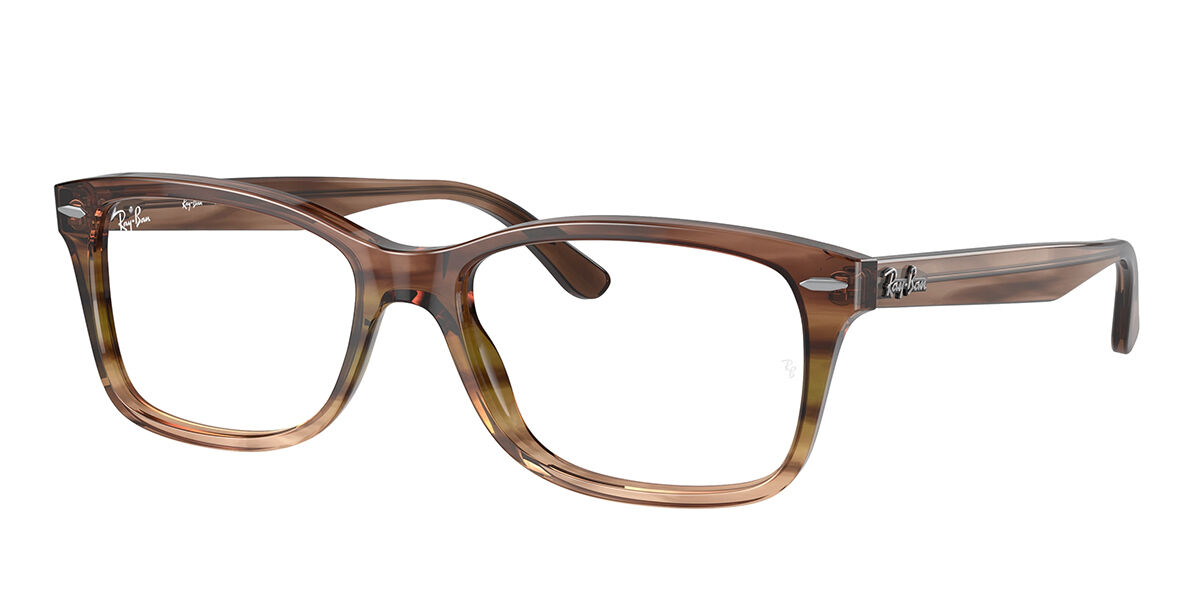 Ray-Ban RX5428F Asian Fit 2034 Square Black on Transparent