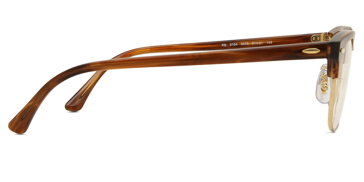 Ray Ban clubmaster rb5154 2000 4921 ブラウン レイバン公式ストア】 Ray-Ban® CLUBMASTER OPTICS メガネ | シルバー