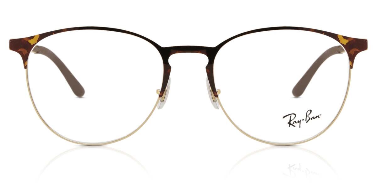 Ray-Ban RX6375 2917 Oval Tortoise on Gold Eyeglasses
