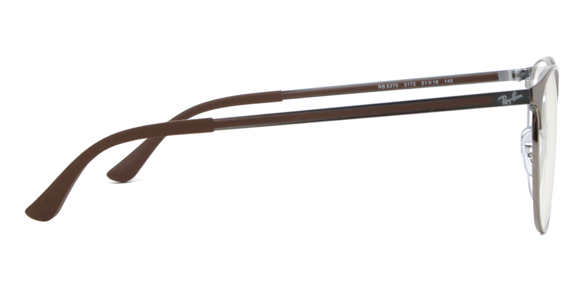 Ray-Ban RX6375 3172 Oval Tortoise on Gunmetal Eyeglasses