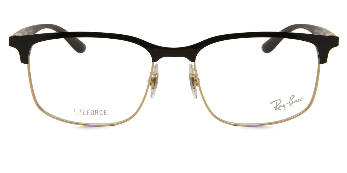 Ray-Ban RX6518 2890 Black on Gold Eyeglasses | SmartBuyGlasses US