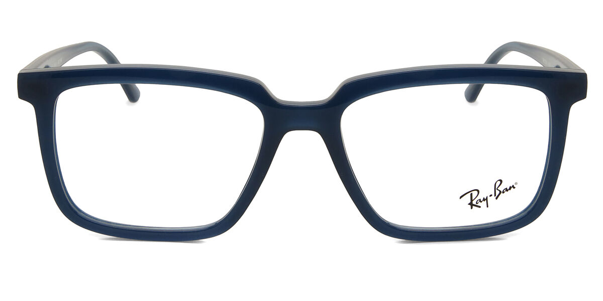 ranan　6月② Ray-Ban RX7239 Alain 8256 Rectangle Matte Blue Eyeglasses