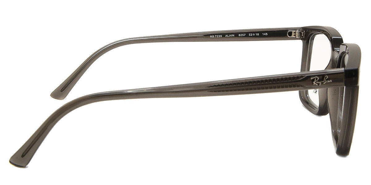 Ray-Ban RX7239 Alain 8257 Rectangle Transparent Grey Eyeglasses