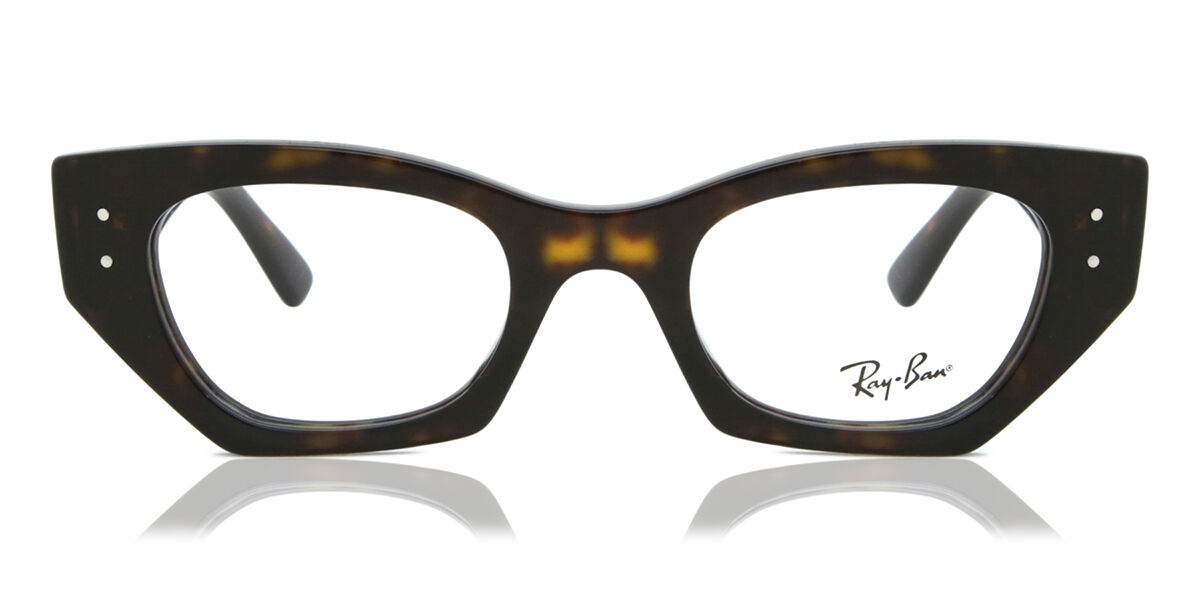 Ray-Ban RX7330 Zena 8320 Geometric Dark Tortoise Eyeglasses