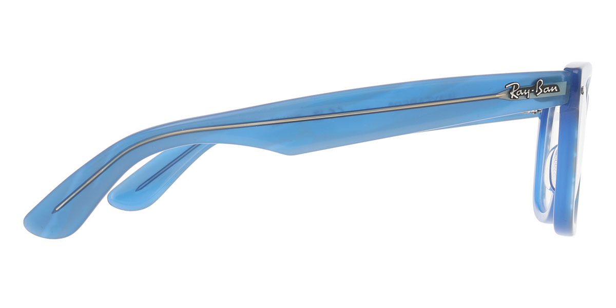 Ray-Ban RX4340V Wayfarer Ease 8384 Square Transparent Striped Blue