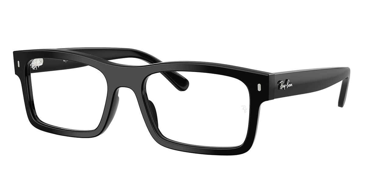 Ray-Ban RX5435F Asian Fit 2000 Rectangle Black Eyeglasses