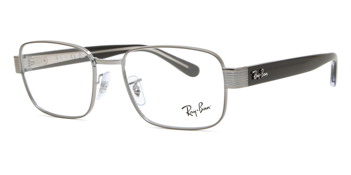 Ray-Ban RX6529 2502 Rectangle Gunmetal Eyeglasses | SmartBuyGlasses US