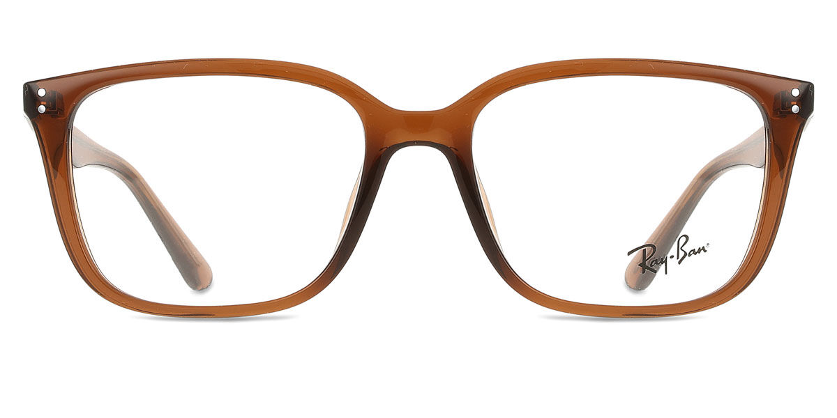 Ray-Ban RX7248D Asian Fit 8409 Transparent Brown Eyeglasses