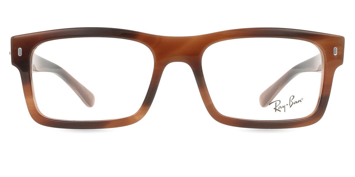Ray-Ban RX5435 8403 Rectangle Tortoise Brown Eyeglasses