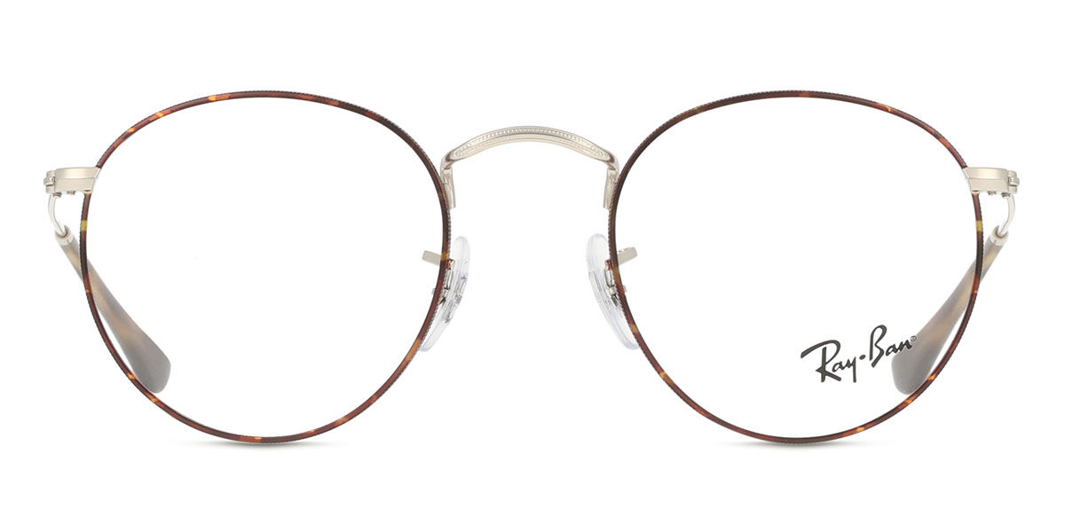 Ray-Ban RX3447V Round Metal 3194 Matte Tortoise On Matte Silver