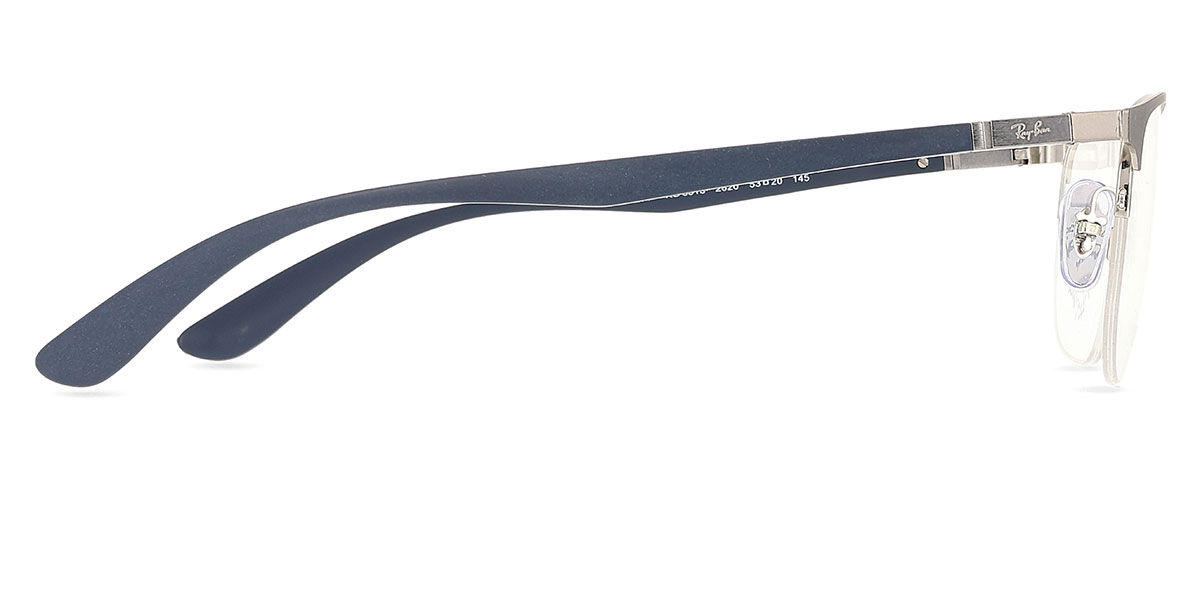 Ray-Ban RX6513 2620 Matte Gunmetal On Silver Eyeglasses