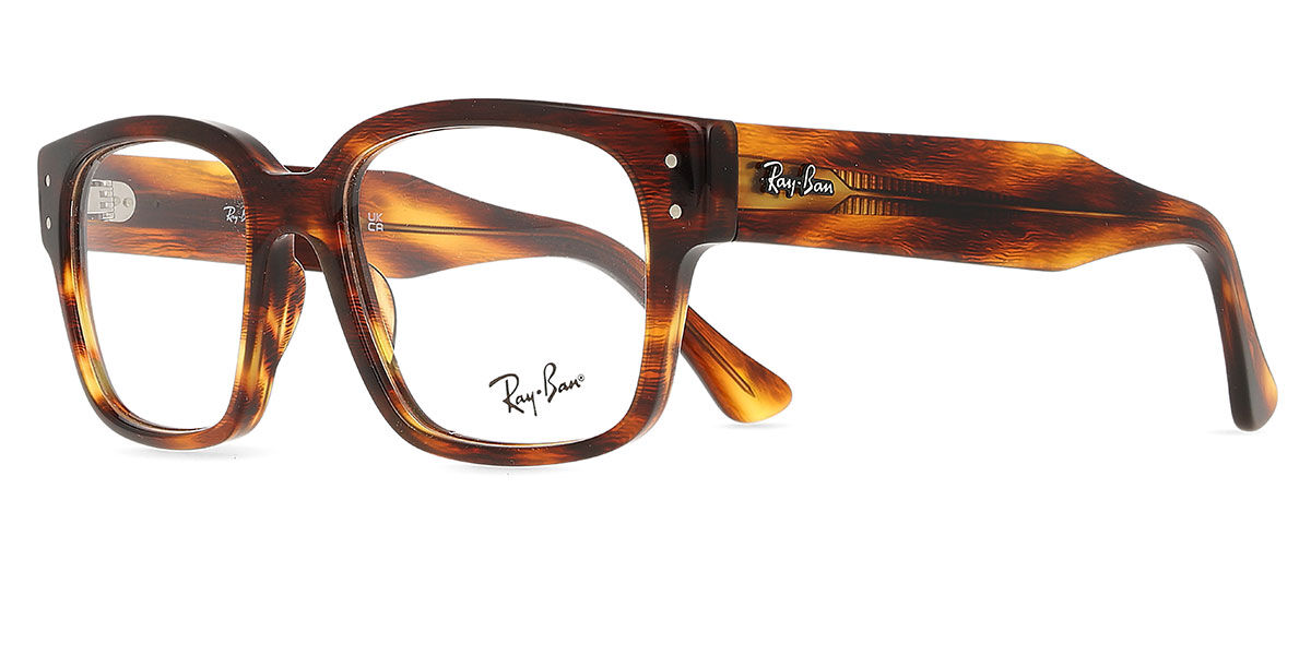 Ray-Ban RX7256 Laurene 8315 Square Striped Tortoise Eyeglasses