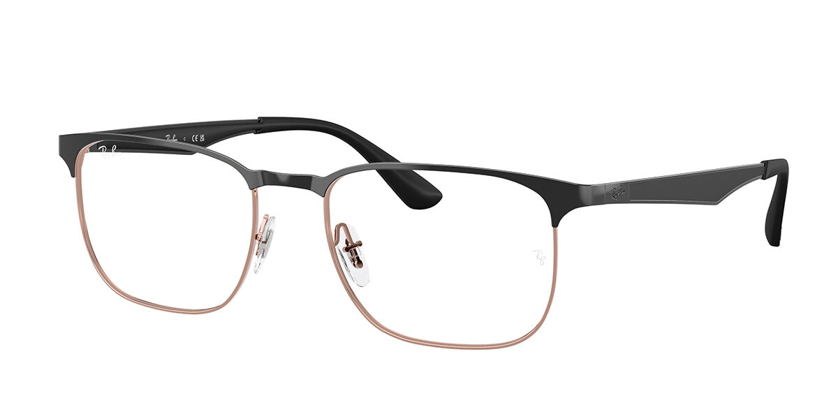Ray-Ban RX6363 2947 Rectangle Gunmetal/Dark Blue Eyeglasses