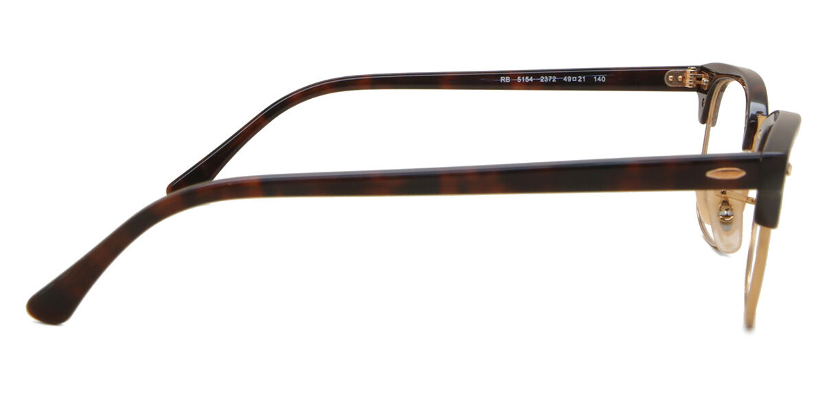 Ray-Ban RX5154 Clubmaster 2372 Browline Red Havana Eyeglasses