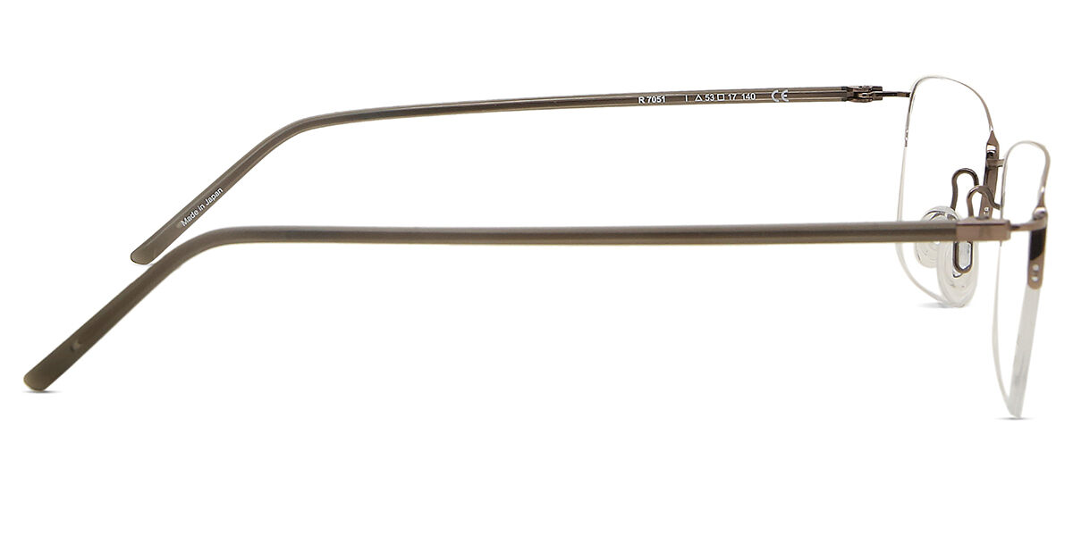 Rodenstock R7051 I Square Bronze Brown Eyeglasses | SmartBuyGlasses US