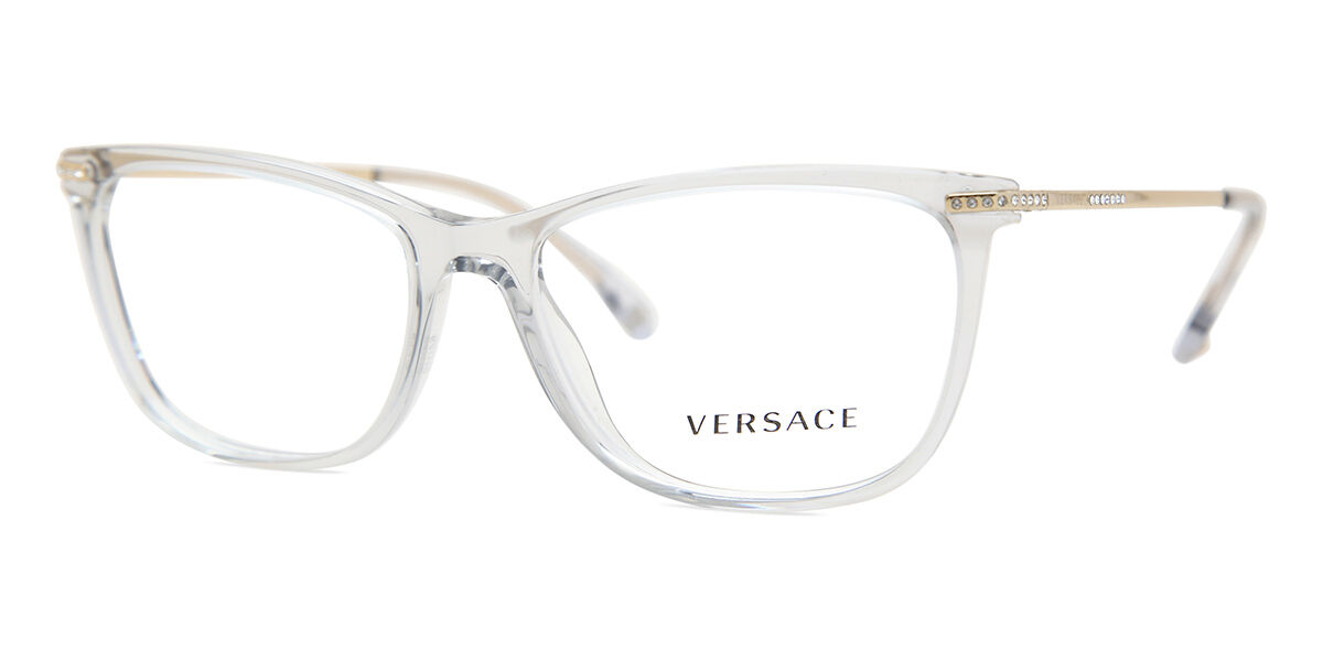 Versace VE3274B Asian Fit 5305 Rectangle Transparent Grey