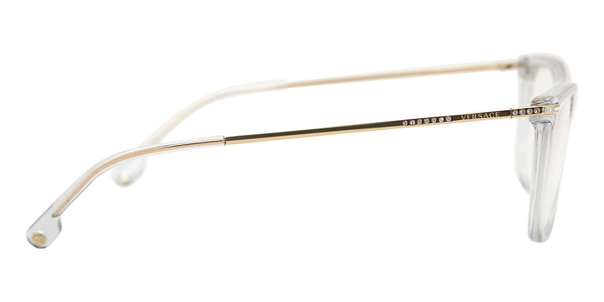 Versace VE3274B Asian Fit 5305 Rectangle Transparent Grey
