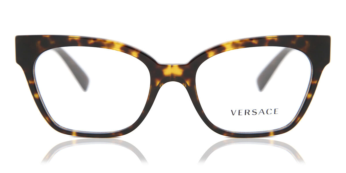 Versace VE3294 108 Cat Eye Tortoise Eyeglasses 