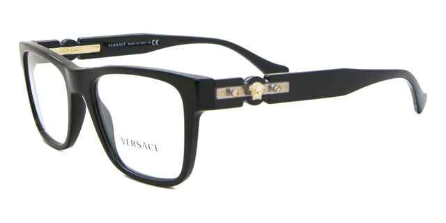 Versace VE3303 GB1 Square Black Eyeglasses | SmartBuyGlasses US display picture 3