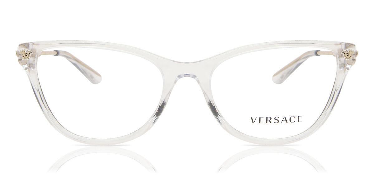 Versace VE3309 148 Cat Eye Clear Eyeglasses | SmartBuyGlasses US