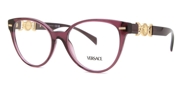 ?Live Show Listing?Versace Purple Cat-Eye Optical Glasses with Branded Case Versace Eyeglasses VE 3329 B 5384 Transparent/Plum at Amazon  main image 4