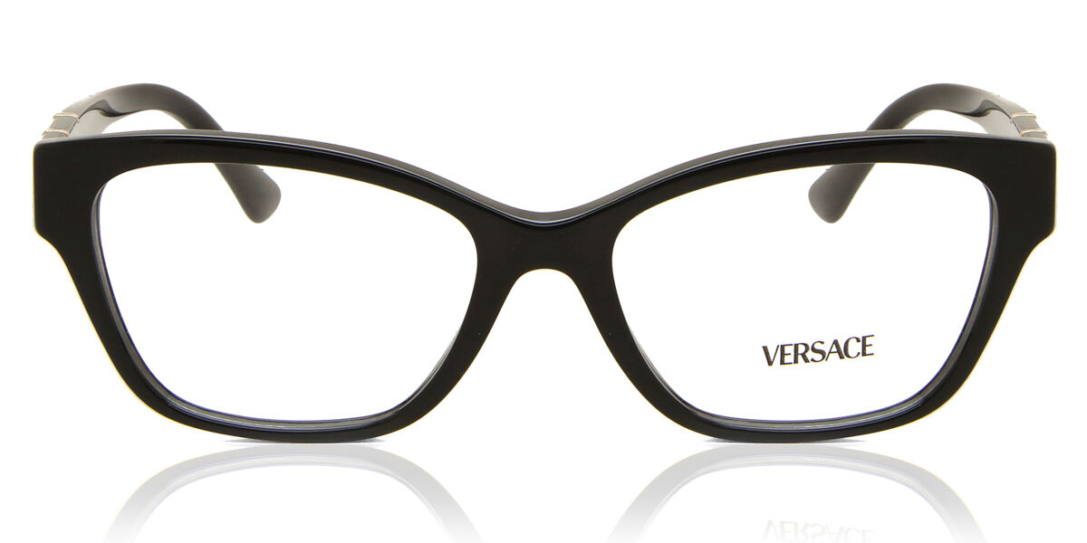 Versace VE3344 GB1 Cat Eye Black Eyeglasses | SmartBuyGlasses US