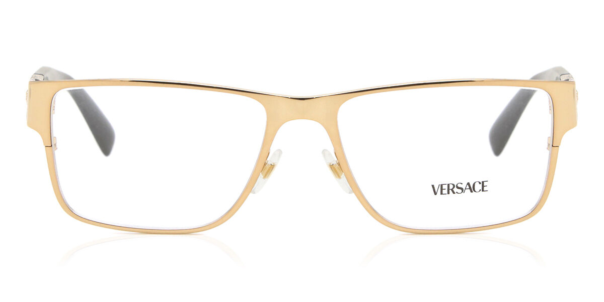 Versace VE1236 1371 Rectangle Gold Eyeglasses | SmartBuyGlasses US