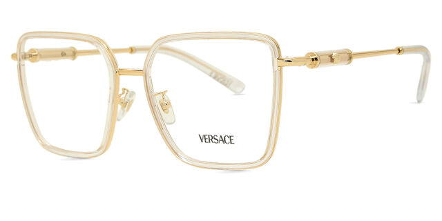Versace VE1294D Asian Fit 1508 Square Clear/Gold Eyeglasses  display picture 3