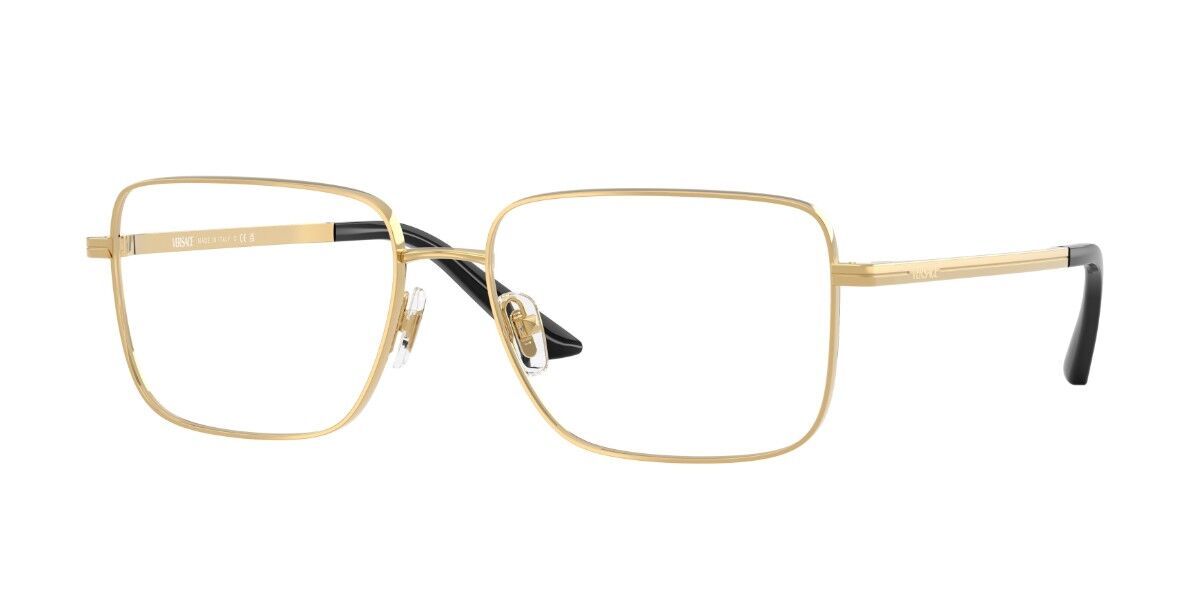 Versace VE1236 1371 Rectangle Gold Eyeglasses | SmartBuyGlasses US