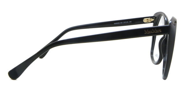 Max Mara MM5029 001 Butterfly Shiny Black Eyeglasses  display picture 1