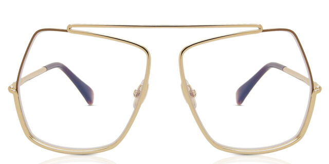 Max Mara MM5118-B Blue-Light Block 032 Pilot Shiny Pale Gold  display picture 3