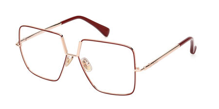 Max Mara MM5110 066 Square Eyeglasses 52mm - Red Max Mara MM5110 066 Oval Red Eyeglasses | SmartBuyGlasses US main image 3