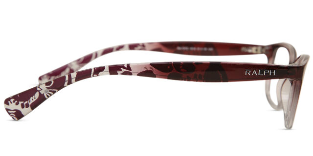 Ralph by Ralph Lauren RA7072 Purple Animal Print Cat-Eye Eyeglasses Ralph Lauren RA7072 1510 51-18-140mm Eyeglasses FRAMES ONLY  main image 4