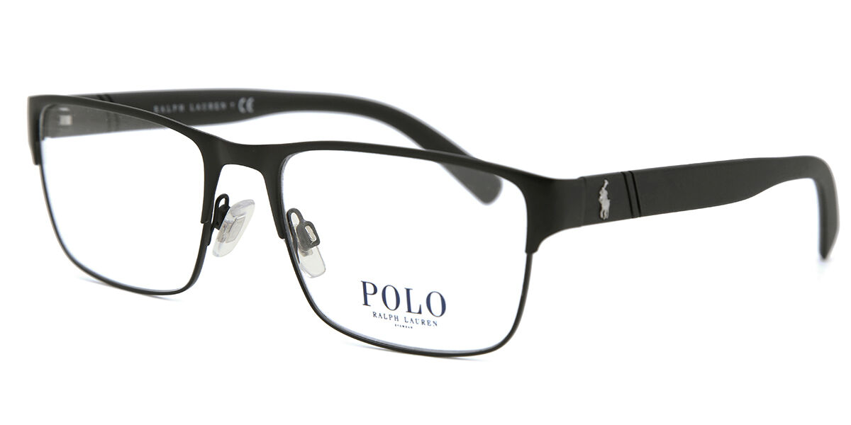 Polo Ralph Lauren PH1175 9038 Rectangle Matte Black Eyeglasses