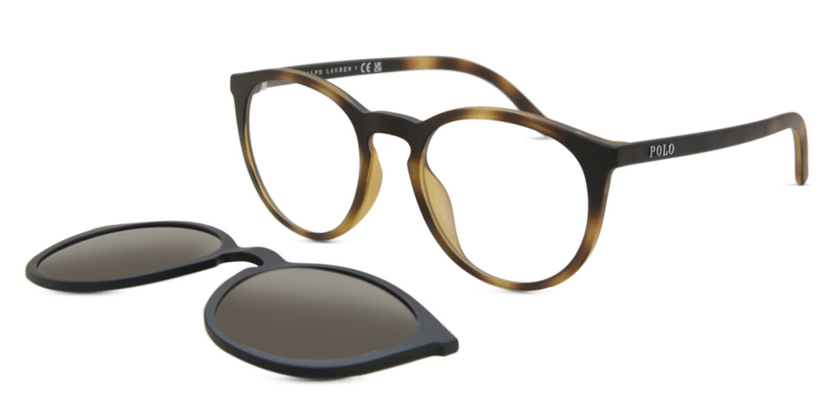 Polo Ralph Lauren PH4183U with Clip-On 5057/3 Oval Matte Havana