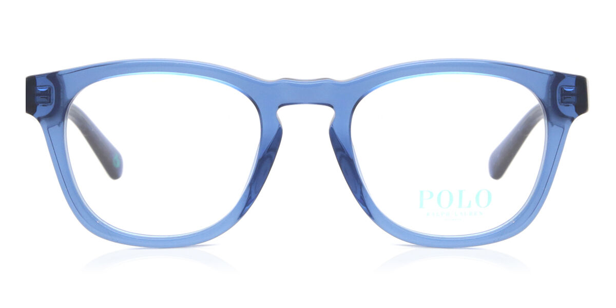 Polo Ralph Lauren PH2258 6092 Square Transparent Blue Eyeglasses
