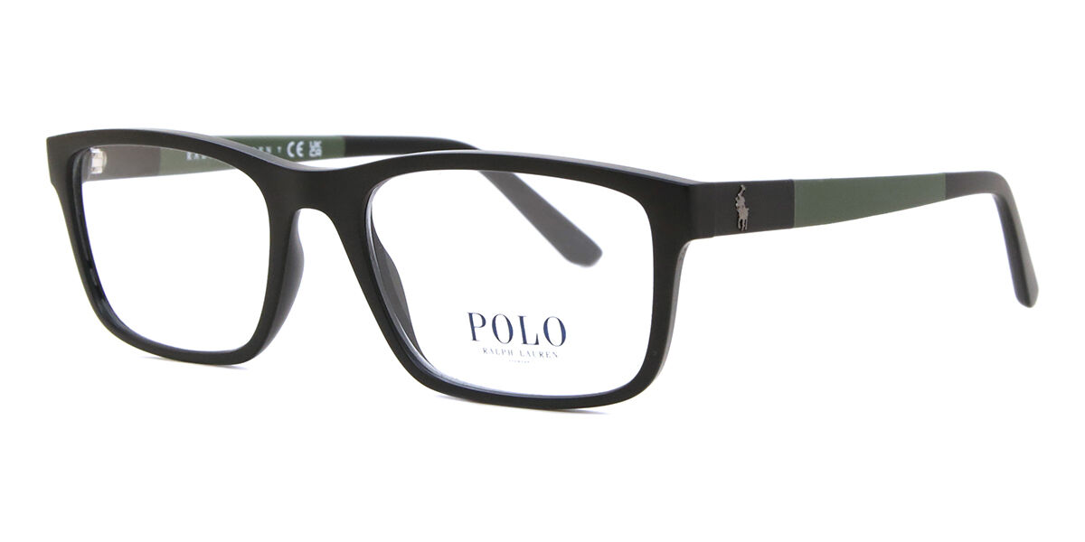 美品　POLO RALPH LAUREN Polo Ralph Lauren PH2212 5504 Rectangle Matte Black Eyeglasses
