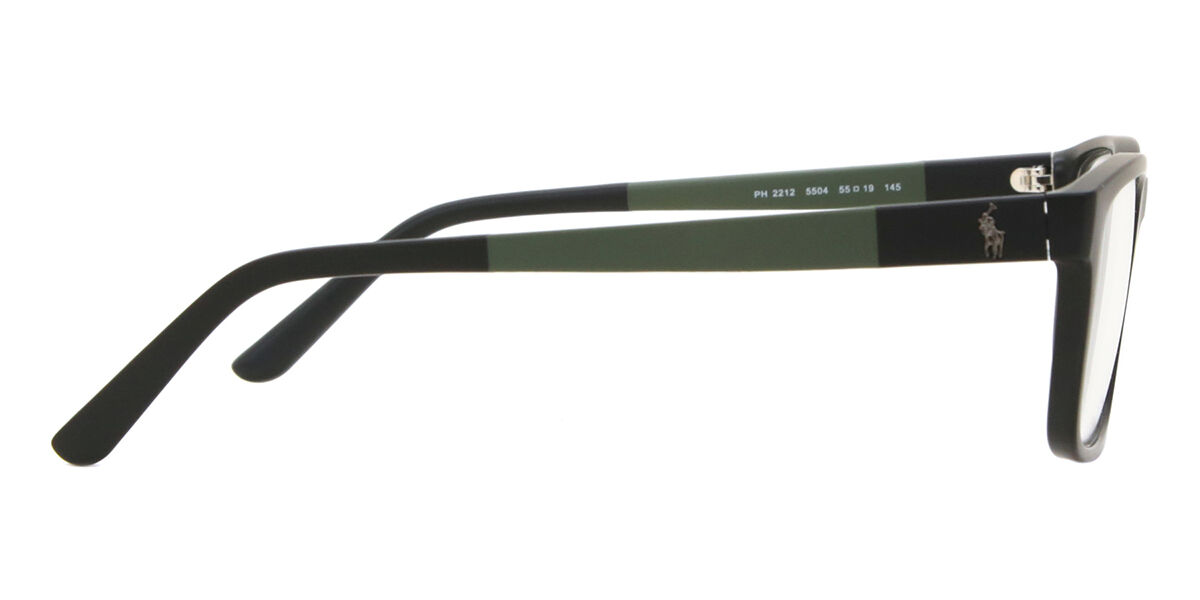 Polo Ralph Lauren PH2212 5504 Rectangle Matte Black Eyeglasses