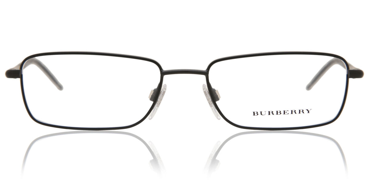Burberry BE1268 1007 Rectangle Matte Black Eyeglasses
