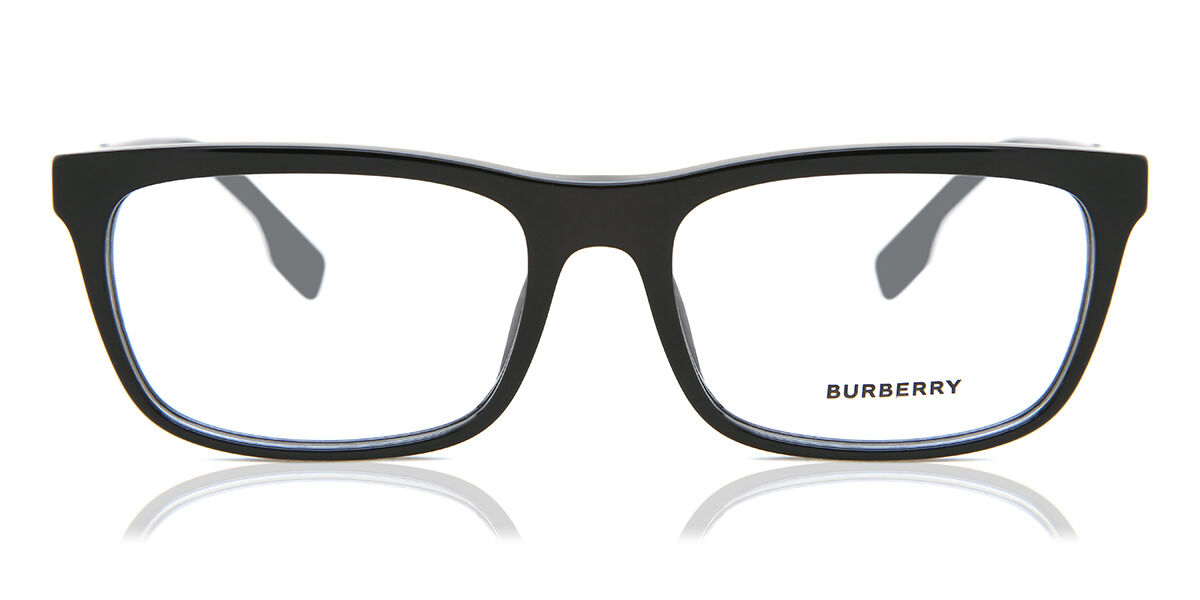 Burberry BE2334 ELM 3001 Rectangle Black Eyeglasses