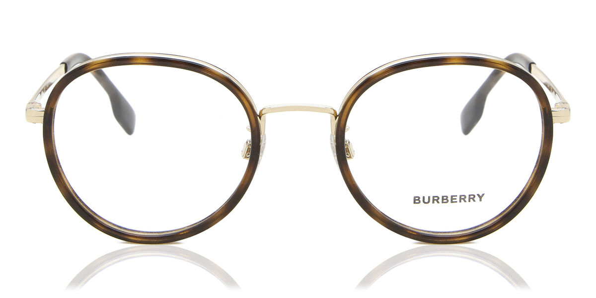 Burberry BE1358D Asian Fit 1323 Oval Transparent Gold Eyeglasses