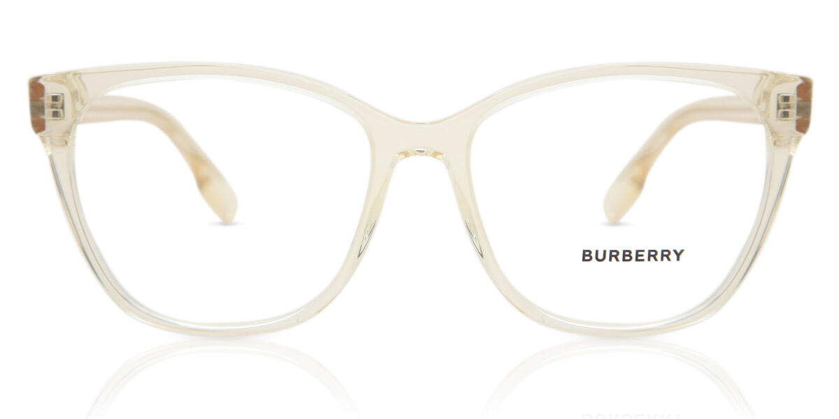正規品【新品電池】BURBERRY BU4510/動作品 ホワイトシェル 美品 Burberry BE2345 CAROLINE 3852 Square Transparent Yellow Eyeglasses