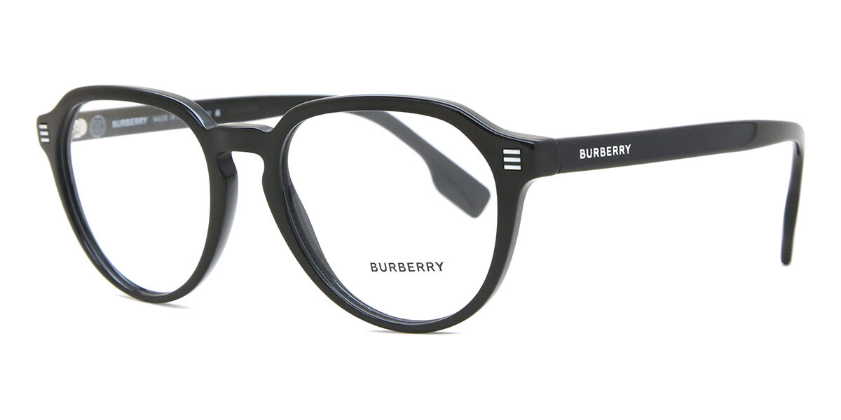 Burberry BE2368 3001 Geometric Shiny Black Eyeglasses