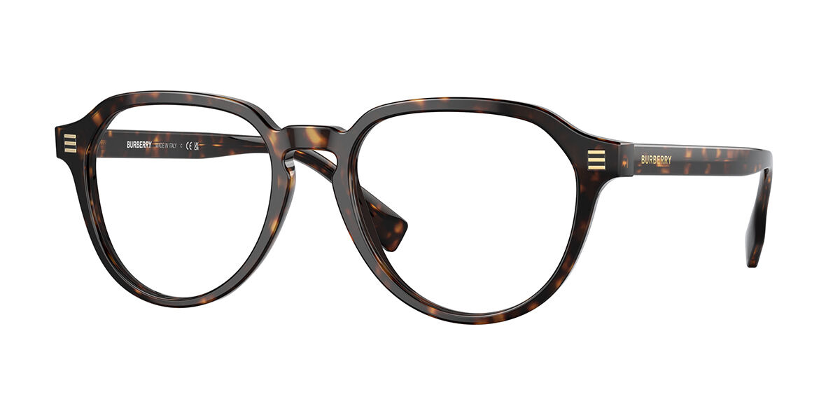 Burberry BE2368 3001 Geometric Shiny Black Eyeglasses