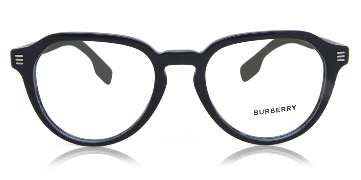 Burberry BE2368 3001 Geometric Shiny Black Eyeglasses