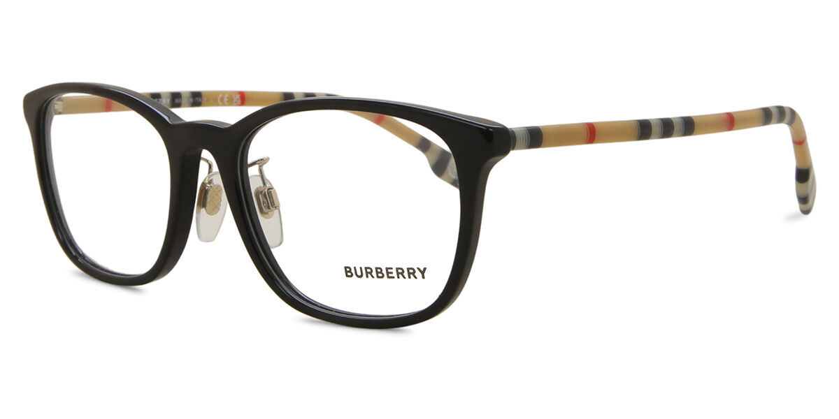 Burberry BE2371D Asian Fit 3853 Square Black Eyeglasses