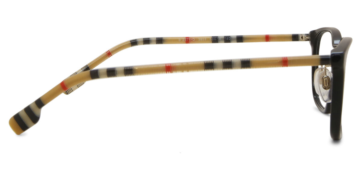 Burberry BE2371D Asian Fit 3853 Square Black Eyeglasses